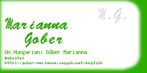 marianna gober business card