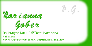 marianna gober business card